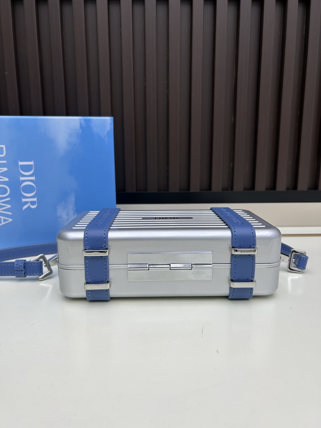 Dior RIMOWA Silver and Blue Standard crossbody