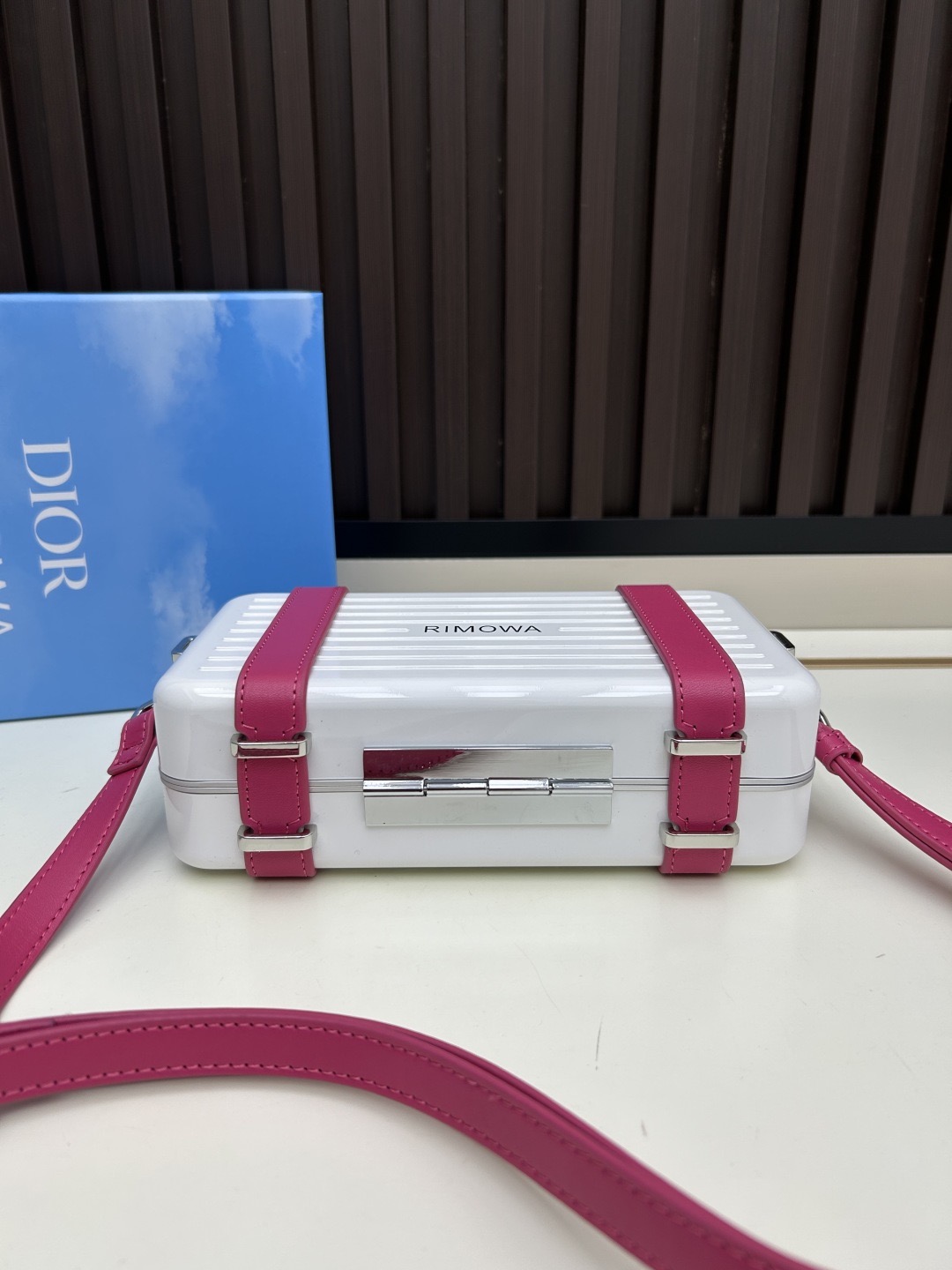 Dior Rimowa White and Pink Standard crossbody