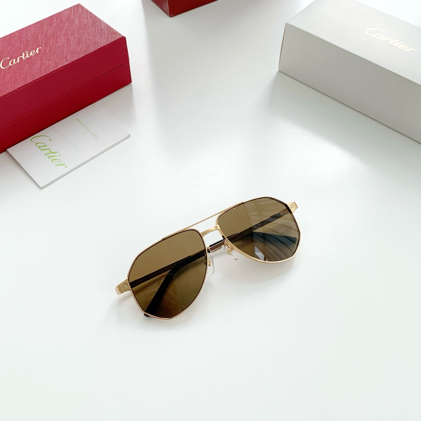 Cartier/卡地亚-型号：CT0462S · 金棕色  （蔡司镜片） 【高端产品系列】