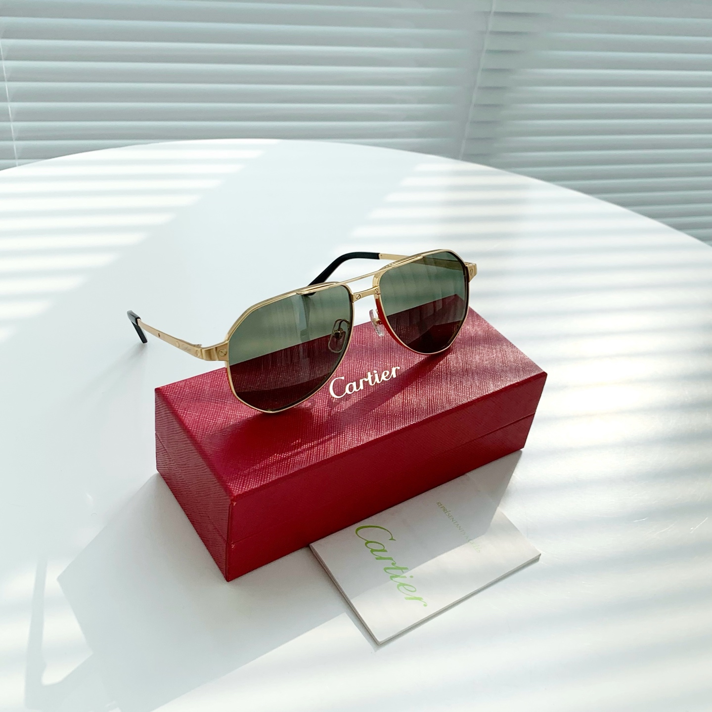 Cartier/卡地亚-型号：CT0461S · 墨绿色  （蔡司镜片） 【高端产品系列】