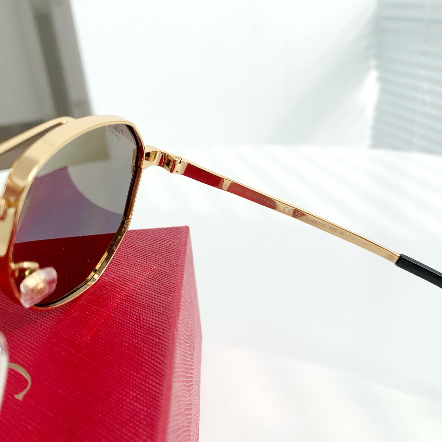 Cartier/卡地亚-型号：CT0461S · 黑灰色  （蔡司镜片） 【高端产品系列】