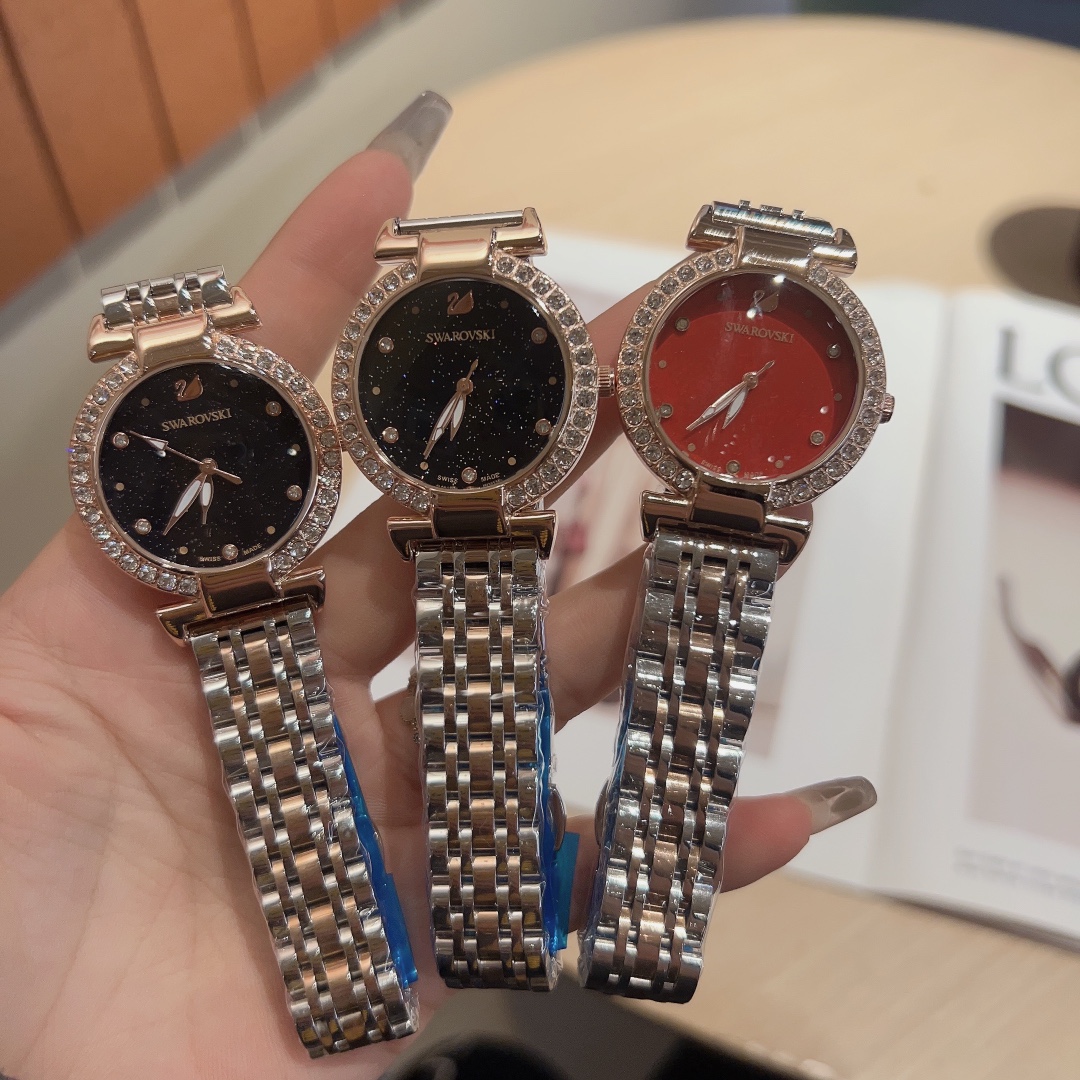 Stylish Women’s Wristwatch: Small Swan Design, Comfortable, Steel Belts, 32mm Perfect Fit - 图片 9