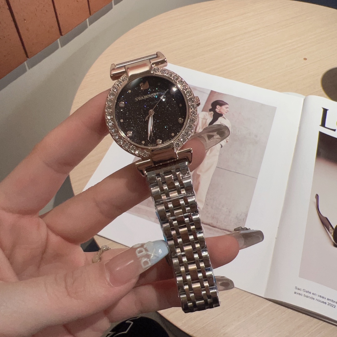 Stylish Women’s Wristwatch: Small Swan Design, Comfortable, Steel Belts, 32mm Perfect Fit - 图片 8