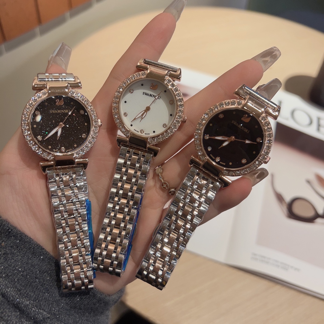 Stylish Women’s Wristwatch: Small Swan Design, Comfortable, Steel Belts, 32mm Perfect Fit - 图片 7