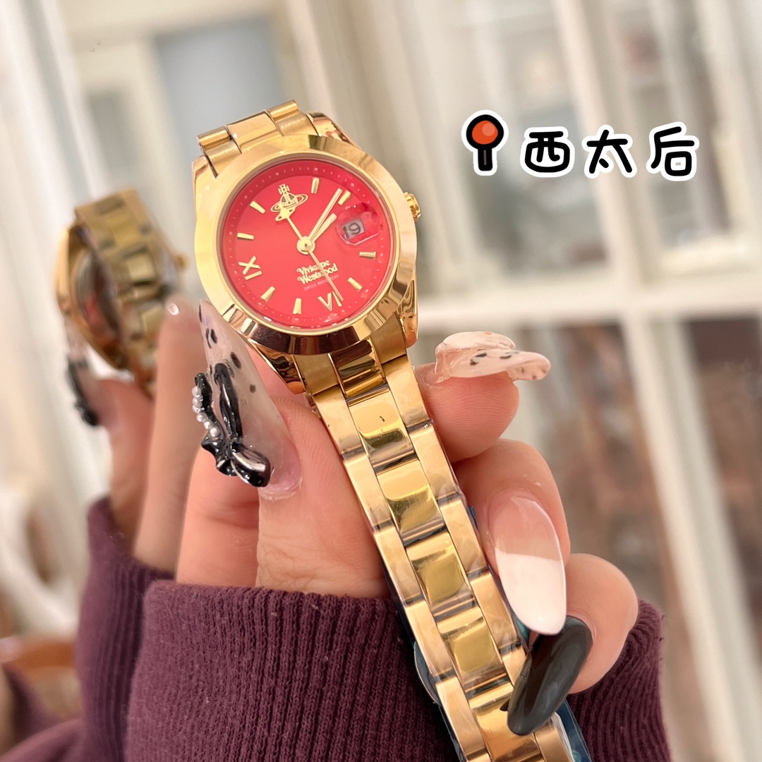 Luxurious Vivienne Westwood Queen’s Wristwatch with Roman Sculptural Saturn Markings - 图片 6