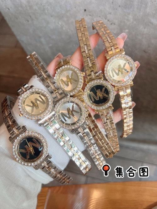 Michael Kors Women's Watch with Crystal Bezel and Bracelet Band 1 Michael Kors Women's Watch with Crystal Bezel and Bracelet Band