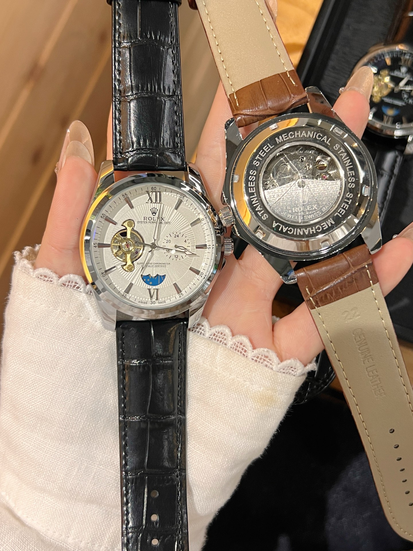 💰白110，金120
欧米加-OMEGA 九飞轮全自动