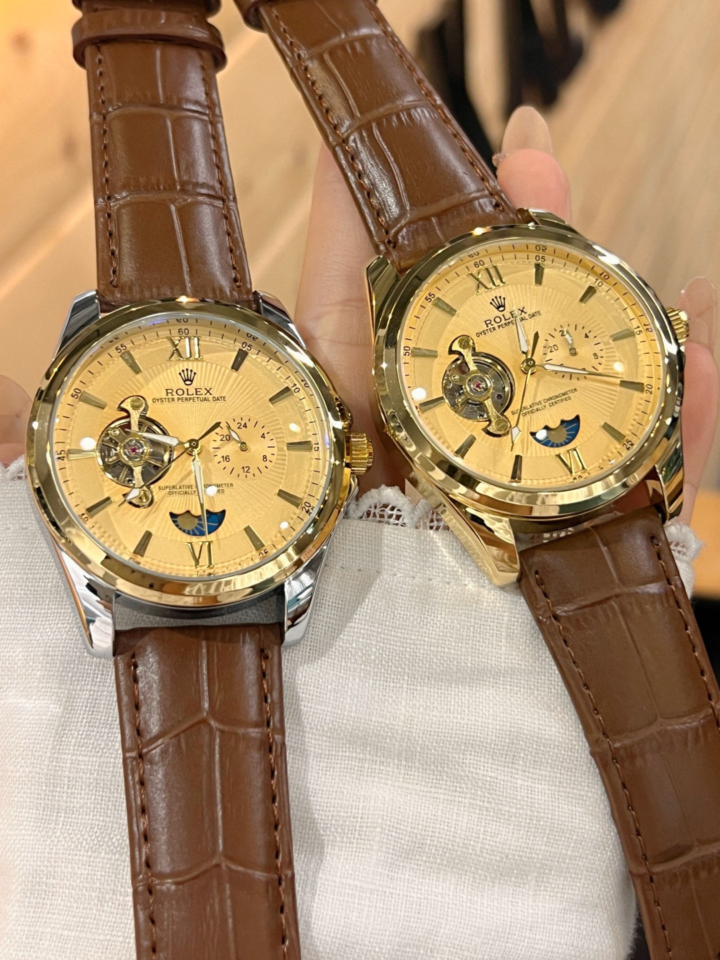 💰白110，金120
欧米加-OMEGA 九飞轮全自动