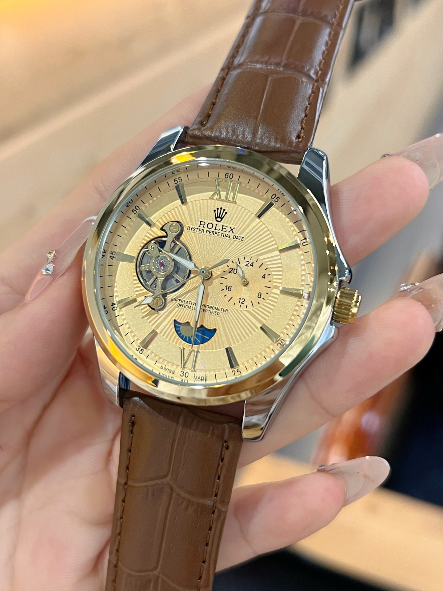 💰白110，金120
欧米加-OMEGA 九飞轮全自动