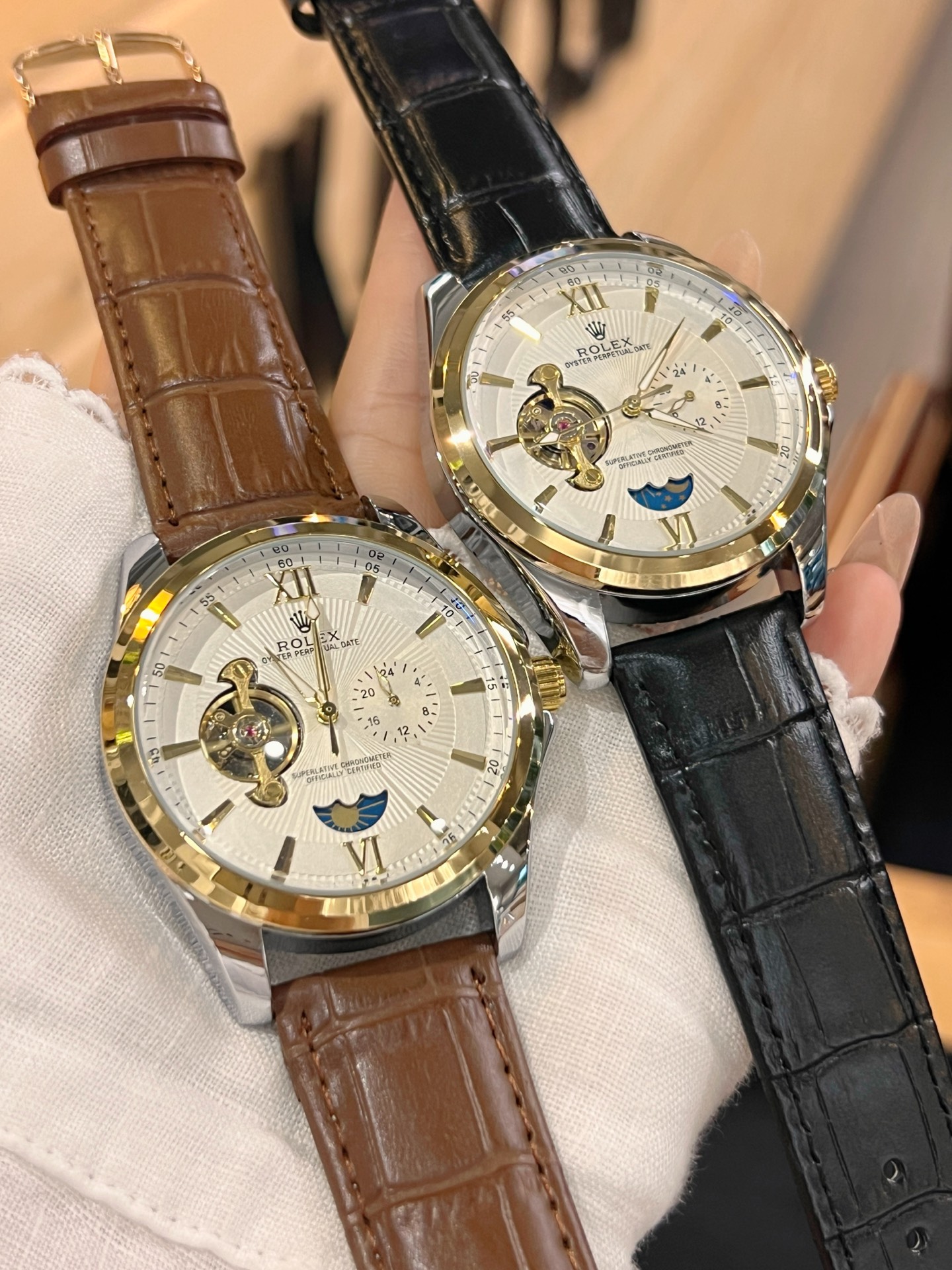 💰白110，金120
欧米加-OMEGA 九飞轮全自动