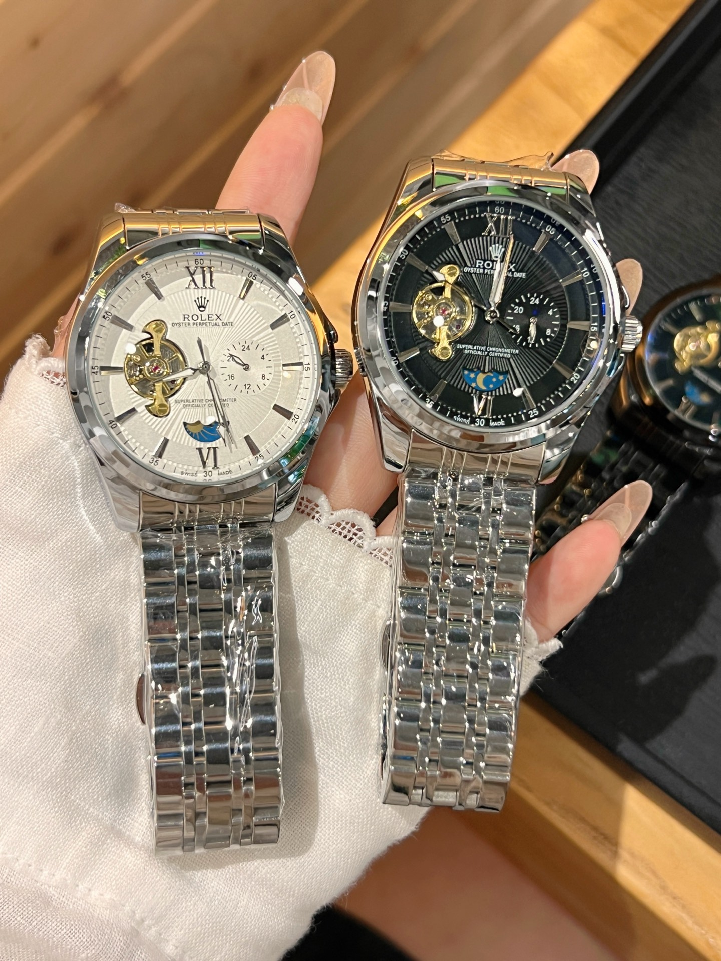 💰白125，金130
欧米加-OMEGA 九飞轮全自动