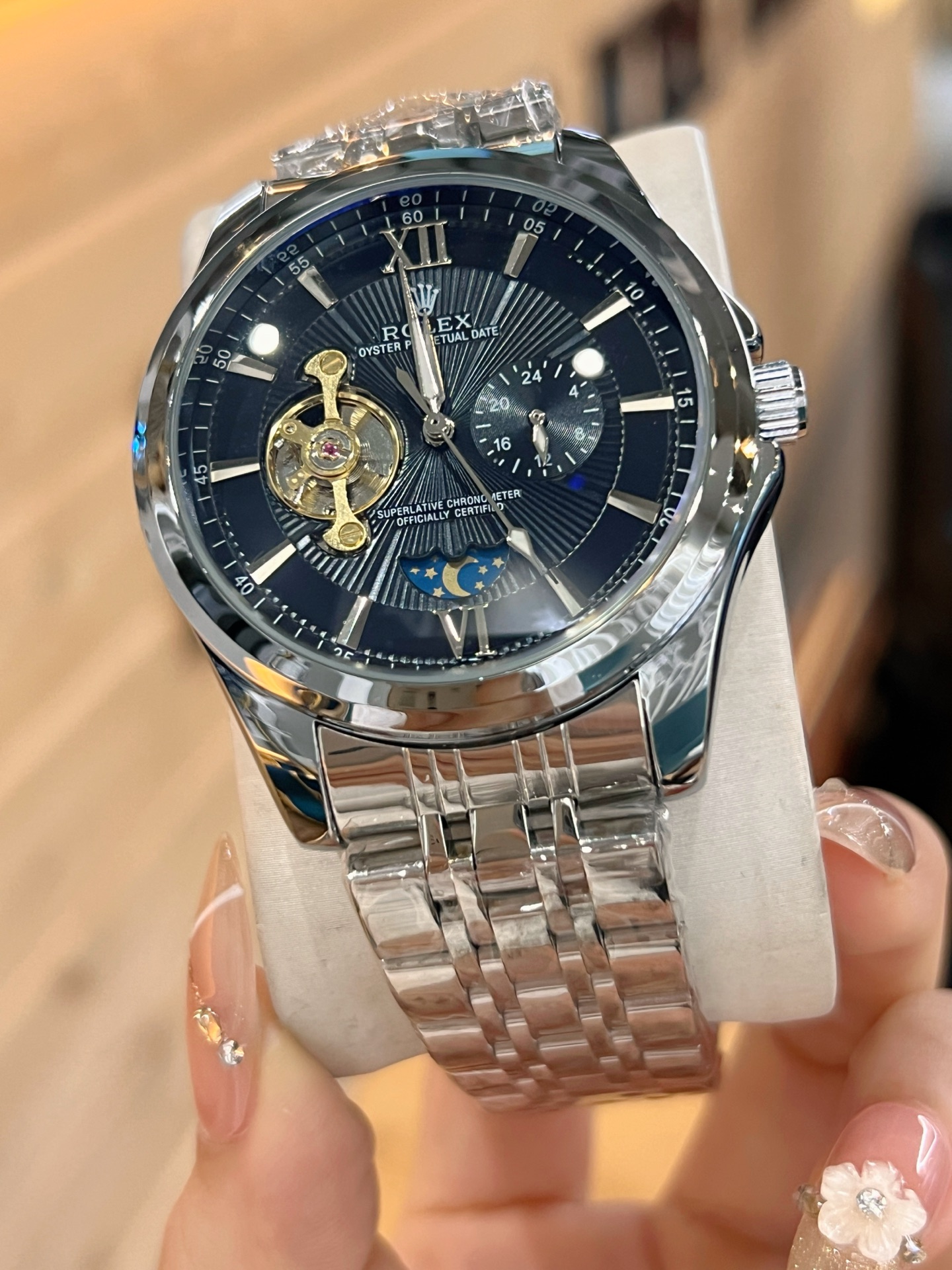 💰白125，金130
欧米加-OMEGA 九飞轮全自动