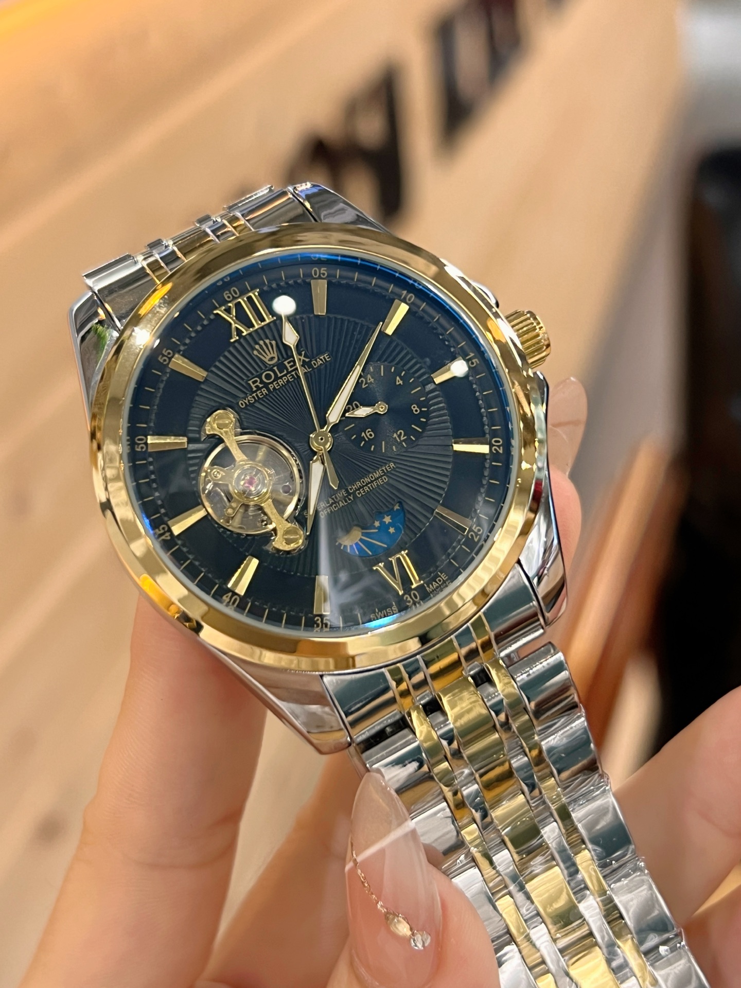 💰白125，金130
欧米加-OMEGA 九飞轮全自动