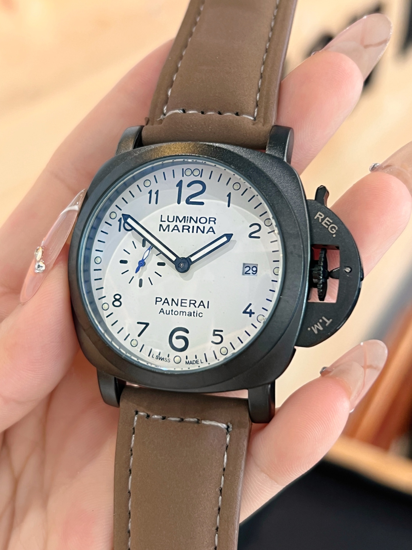 💰75
沛纳海PANERAI男表⌚超强夜光💫类型：2