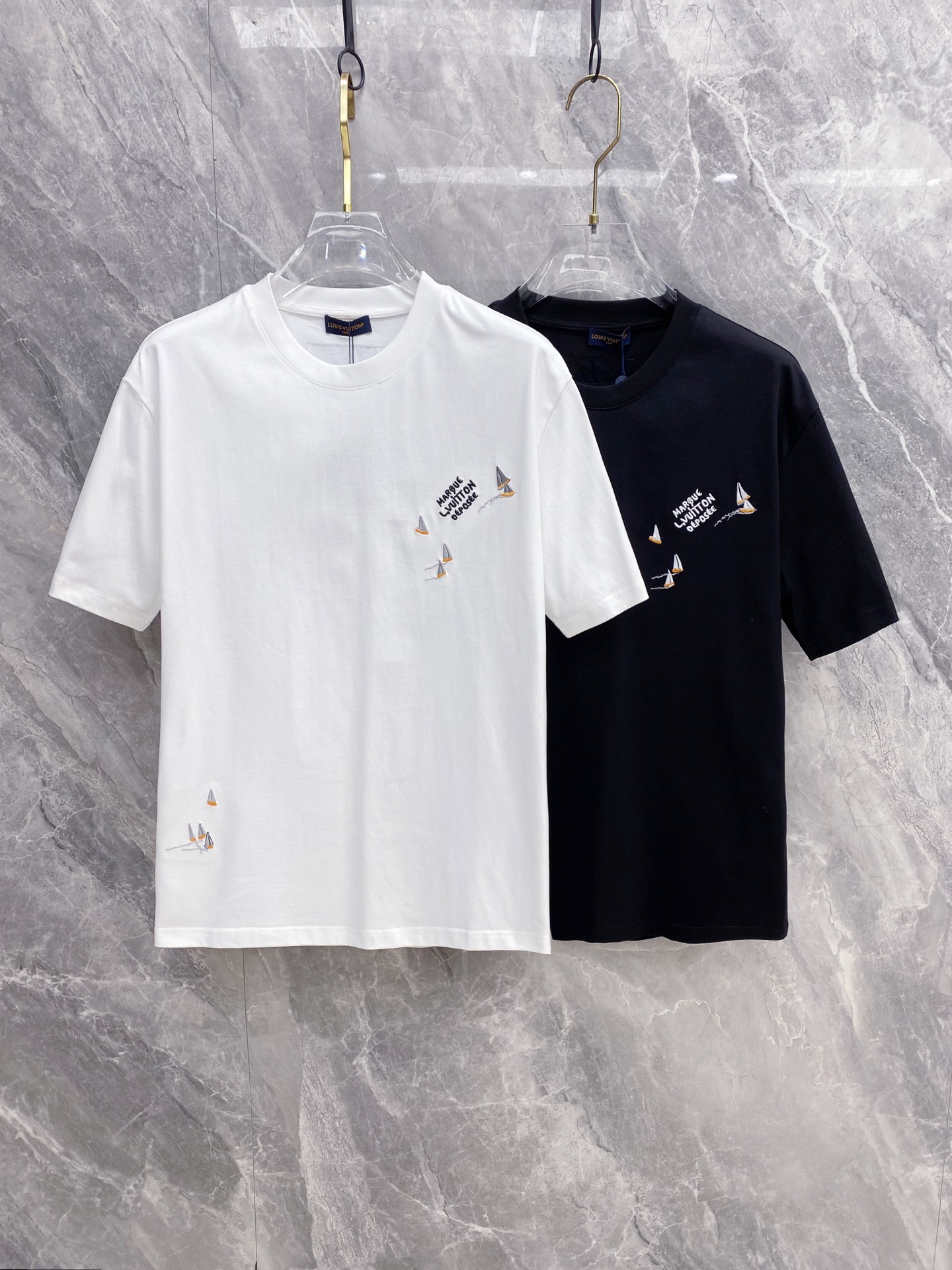 LV Sailboat Embroidery Tee