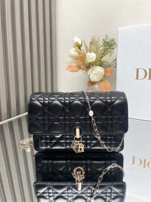 Lady Dior Chain Bag with Cannage Stitching and 'D.I.O.R.' Charms 1 Lady Dior Chain Bag with Cannage Stitching and 'D.I.O.R.' Charms
