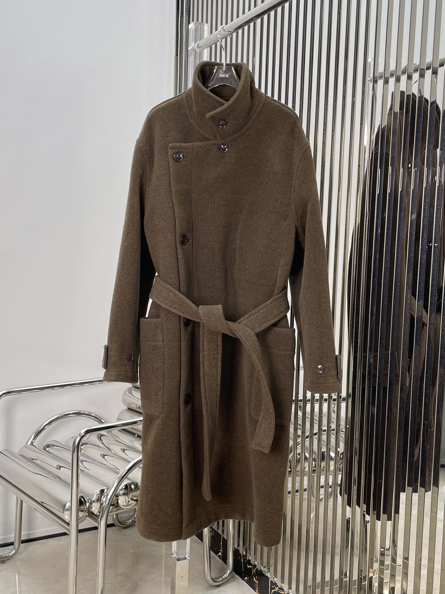 NO:478992,[Love] New [Love]!  Latest LEM 25NEW wool long belt coat. Size SML.P, alexander wang19860909[爱心]新款[爱心]！最新LEM 25NEW 澳毛毛呢长款腰带大衣.尺码SML.P,,alexander wang,Women's clothing