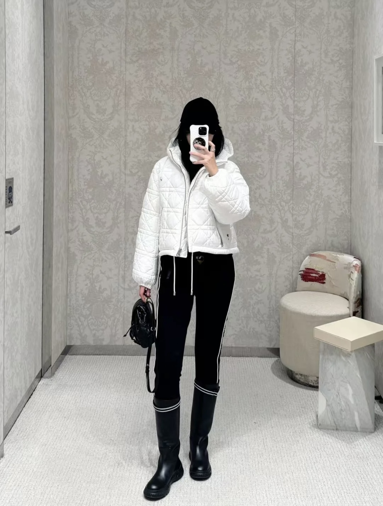 NO:295970,[Love] New [Love]!  Latest D 25NEW ski series bee embroidered rattan plaid cotton jacket. Size SML., alexander wang19860909[爱心]新款[爱心]！最新D 25NEW 滑雪系列蜜蜂刺绣藤格纹棉服.尺码SML.,,alexander wang,Women's clothing