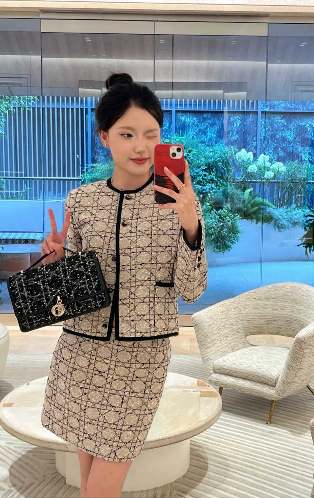 NO:310900,.Coat skirt.Dress love] New style [love]!  Latest D 25NEW woven rattan checked jacket   skirt   dress. Size S, skirts, jackets & coats, alexander wang19860909.外套半裙.连衣裙爱心]新款[爱心]！最新D 25NEW 编织藤格纹外套 半裙 连衣裙.尺码S,,skirts,jackets & coats,alexander wang,Women's clothing