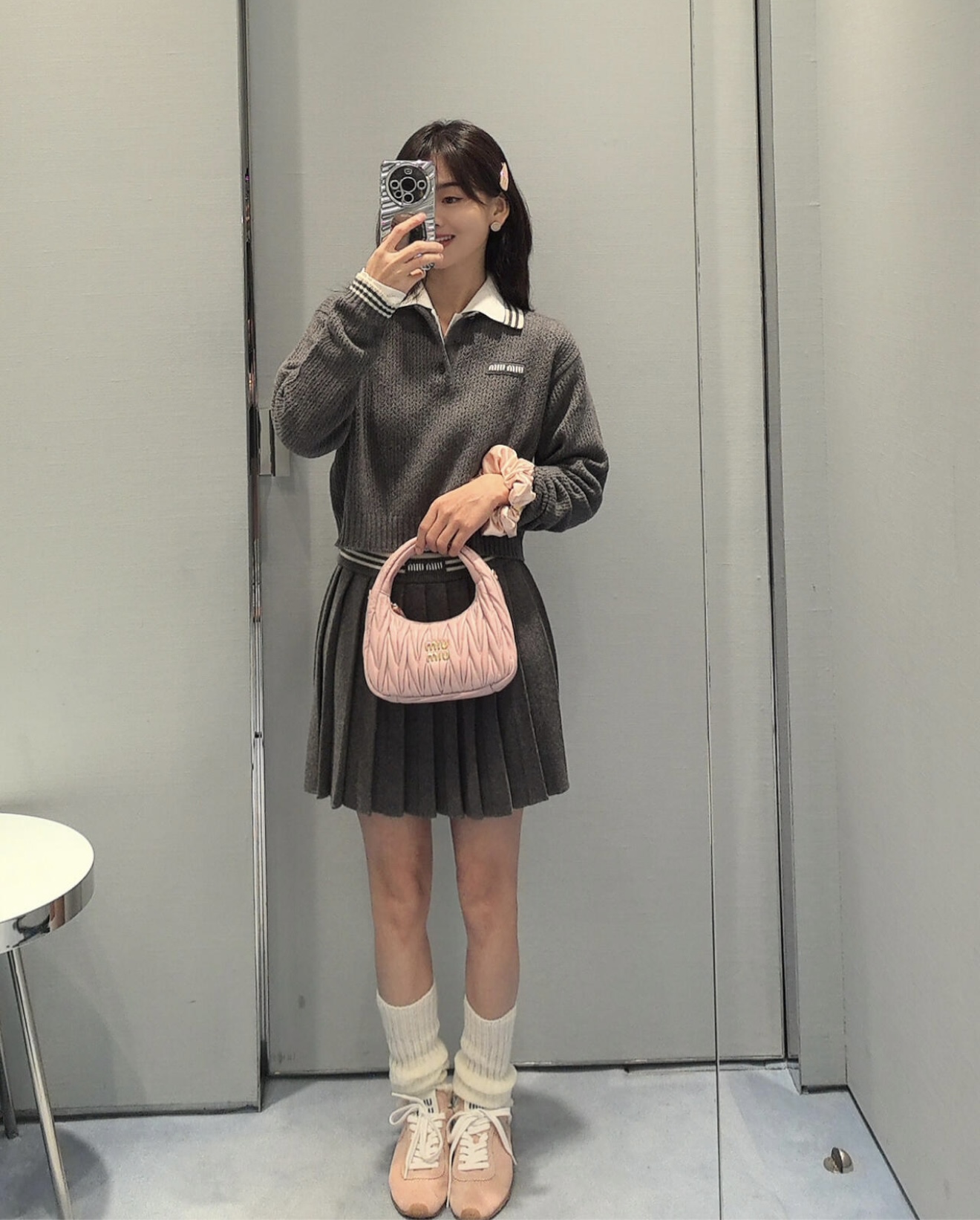 NO:297127,Skirt [Love] New style [Love]!  Latest MIU 25NEW alphabet badge wool pleated skirt. Size SML., miumiu, skirts, alexander wang19860909半裙[爱心]新款[爱心]！最新MIU 25NEW 字母徽章羊毛百褶半裙.尺码SML.,,miumiu,skirts,alexander wang,Women's clothing