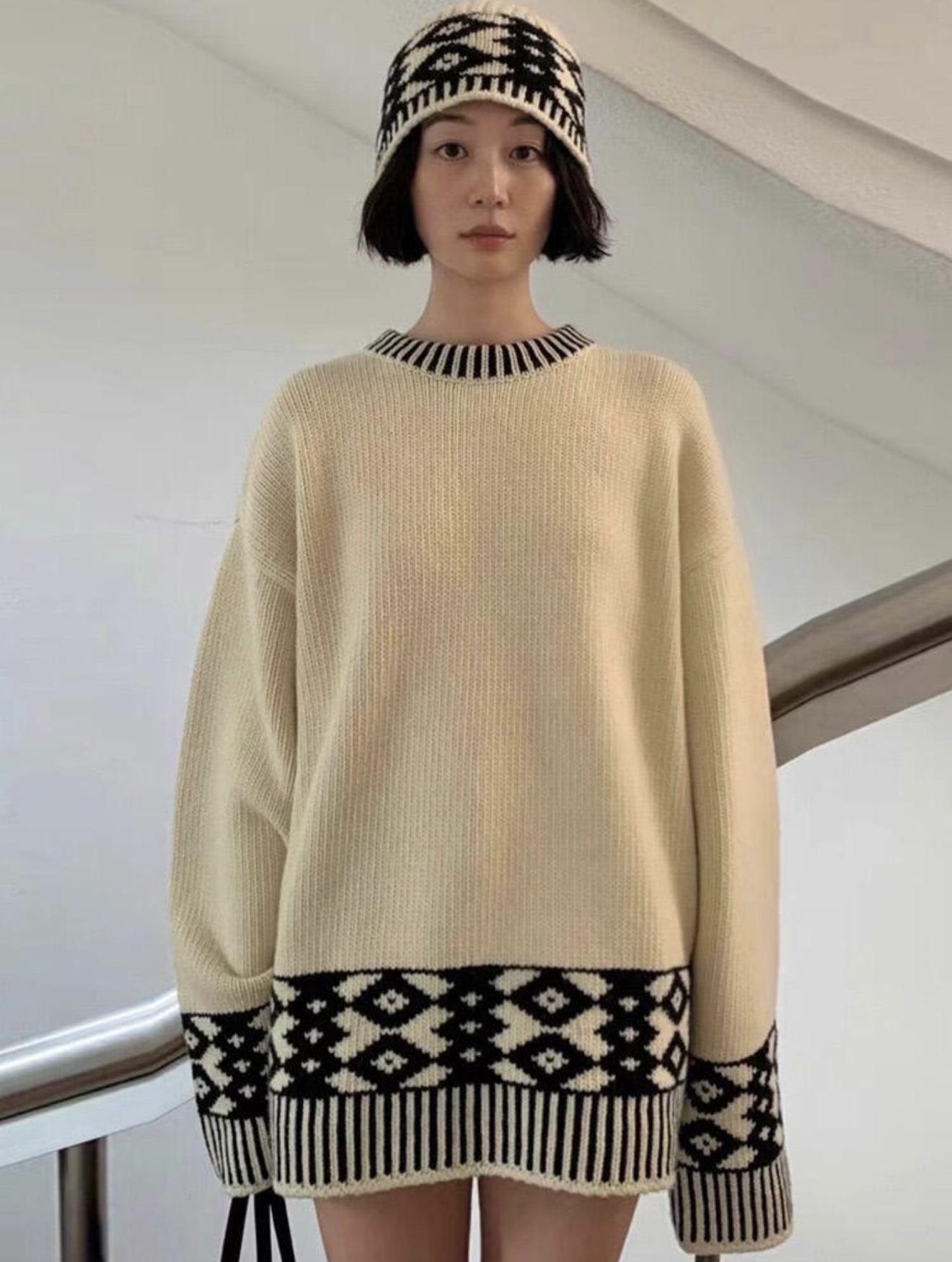 NO:326787,[Love] New [Love]!  Latest LOW 25NEW Korean niche diamond knitted sweater   cold hat. Size SML. Sweaters. Hats.,,sweaters,hats,alexander wang19860909[爱心]新款[爱心]！最新LOW 25NEW 韩系小众菱格纹针织毛衣 冷帽.尺码SML.毛衣.帽子.,,sweaters,hats,alexander wang,Women's clothing