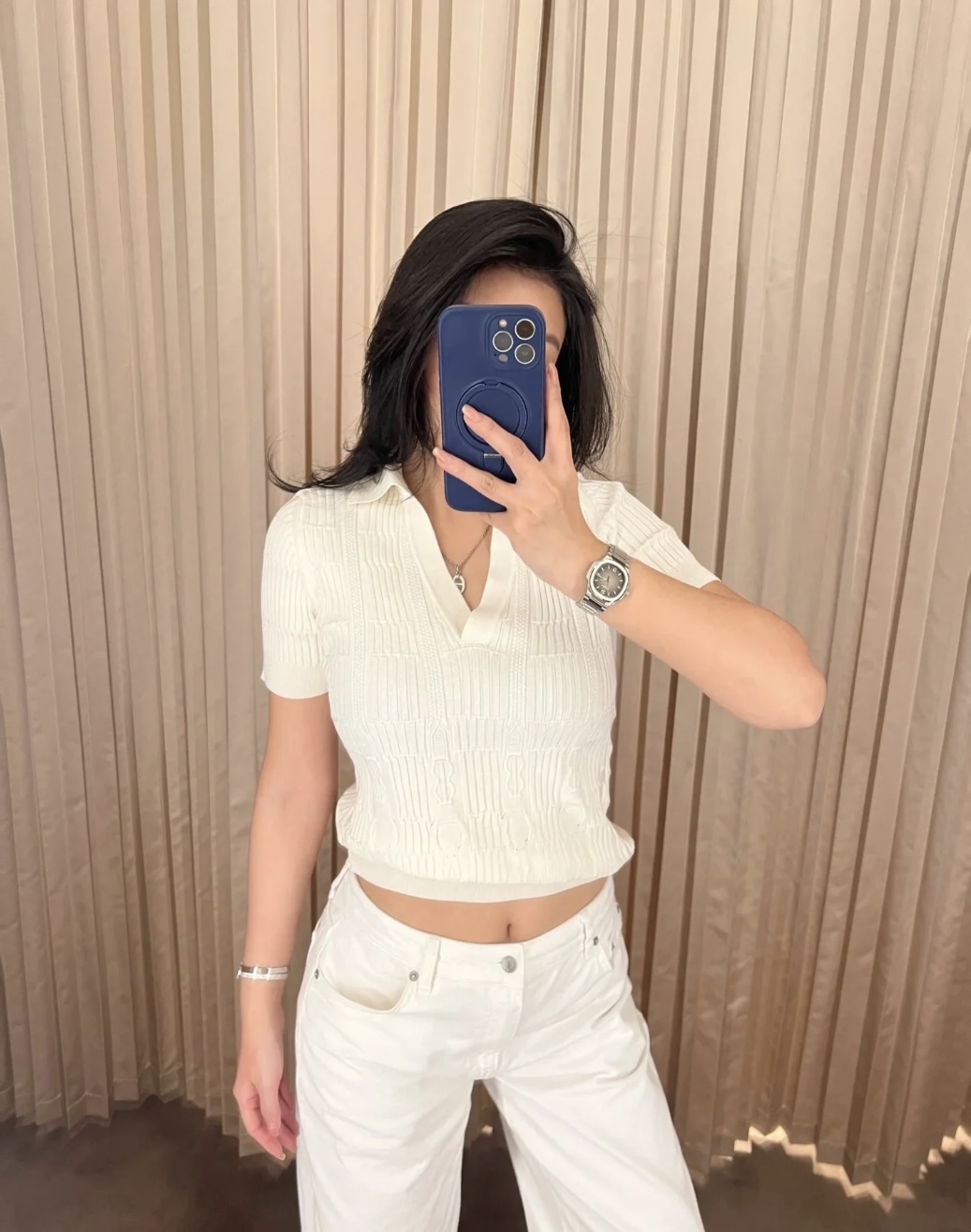 NO:312960,[Love] New [Love]!  Latest H 25NEW jacquard V-neck short-sleeved POLO sweater. Size SML..., T-shirt,alexander wang19860909[爱心]新款[爱心]！最新H 25NEW 提花V领短袖POLO针织衫.尺码SML..,,T-shirt,alexander wang,Women's clothing