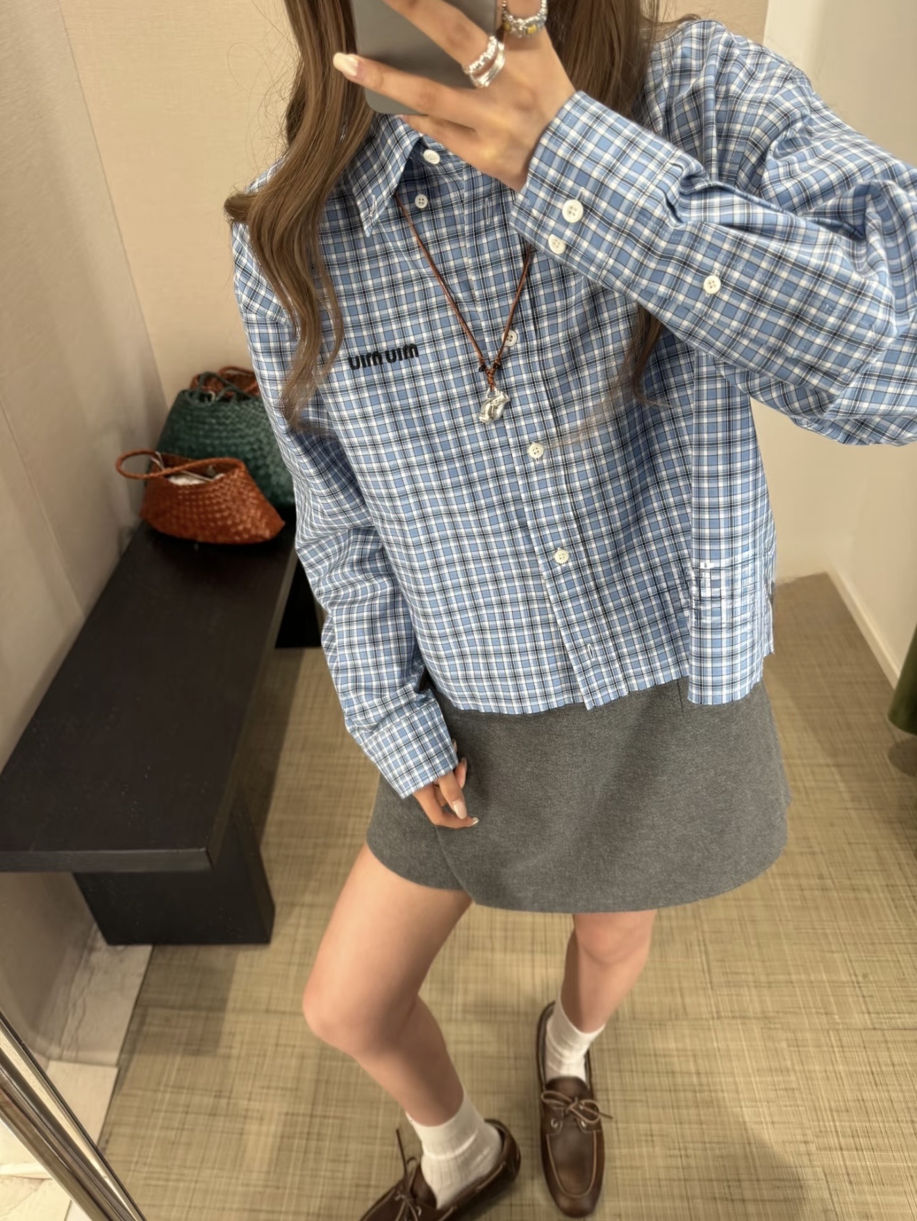 NO:323491,[Love] New [Love]!  Latest MIU 25NEW Classic Check Shirt. Size SML.., miumiu,shirts,alexander wang19860909[爱心]新款[爱心]！最新MIU 25NEW 经典格纹衬衫.尺码SML..,,miumiu,shirts,alexander wang,Women's clothing