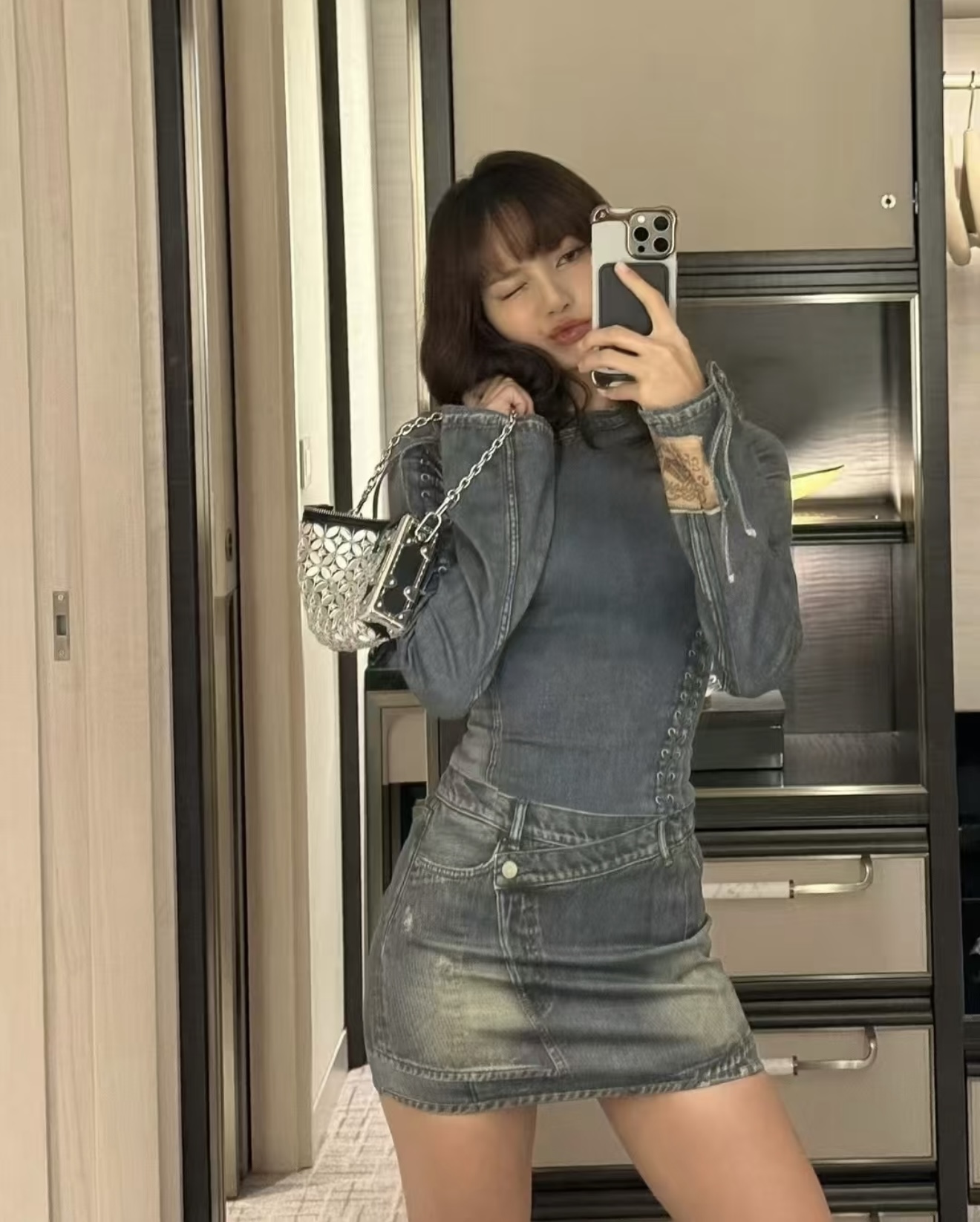 NO:317342,[Love] New [Love]!  Latest ACNE 25NEW Printed Denim Dress. Size SML., acne studios, skirts, alexander wang19860909[爱心]新款[爱心]！最新ACNE 25NEW 印花牛仔连衣裙.尺码SML.,,acne studios,skirts,alexander wang,Women's clothing