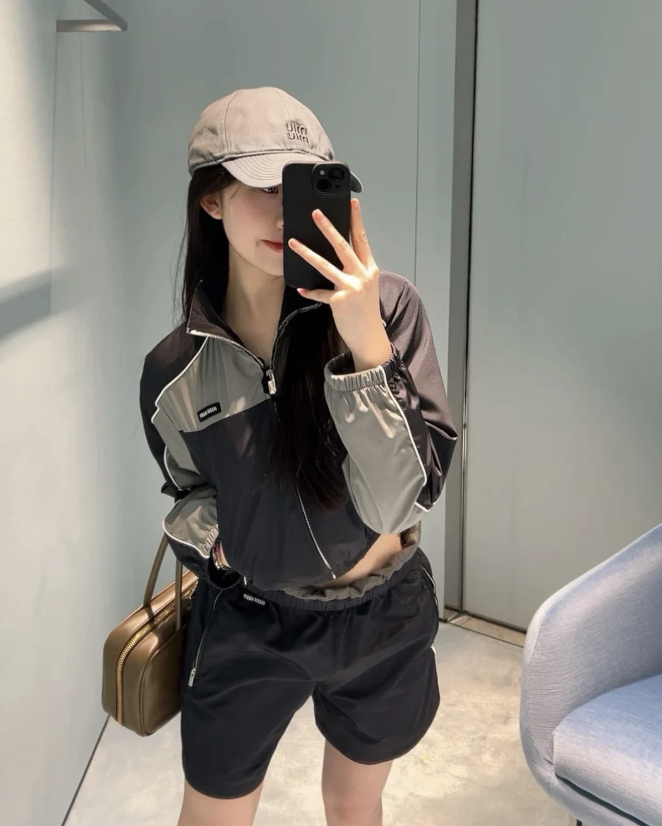 NO:319507,Pants [Love] New style [Love]!  Latest MIU 25NEW Fake Two-Piece Recycled Nylon Casual Shorts. Size SML.,,miumiu, shorts,alexander wang19860909裤子[爱心]新款[爱心]！最新MIU 25NEW 假两件再生尼龙休闲短裤.尺码SML.,,miumiu,shorts,alexander wang,Women's clothing