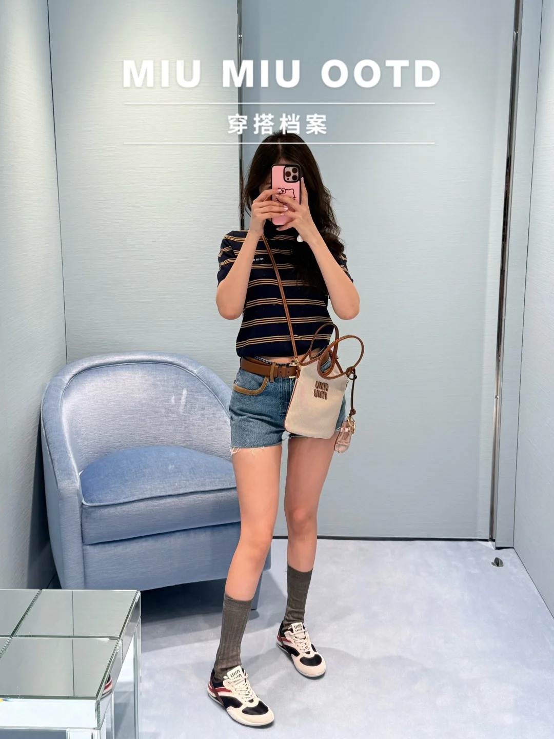 NO:329927,[Love] New [Love]!  Latest MIU 25NEW Striped Knitted POLO Shirt. Size SML.,,miumiu,alexander wang19860909[爱心]新款[爱心]！最新MIU 25NEW 条纹针织POLO衫.尺码SML.,,miumiu,alexander wang,Women's clothing