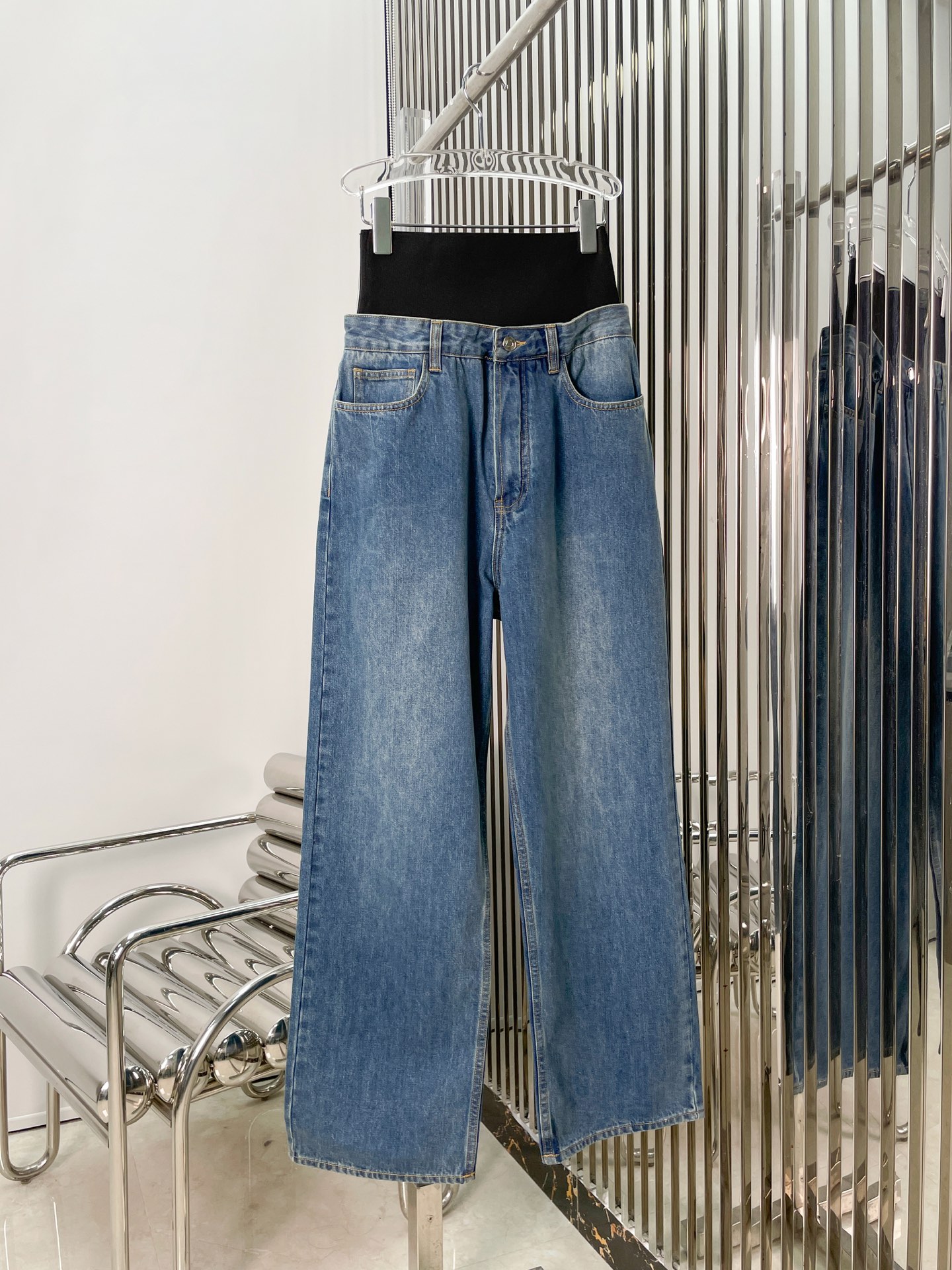 NO:329899,[Love] New [Love]!  Latest ALAIA 25NEW Knitted Tight Washing Aged Jeans. Size SML., alaia, jeans, alexander wang19860909[爱心]新款[爱心]！最新ALAIA 25NEW 针织束腰洗水做旧牛仔裤.尺码SML.,,alaia,jeans,alexander wang,Women's clothing