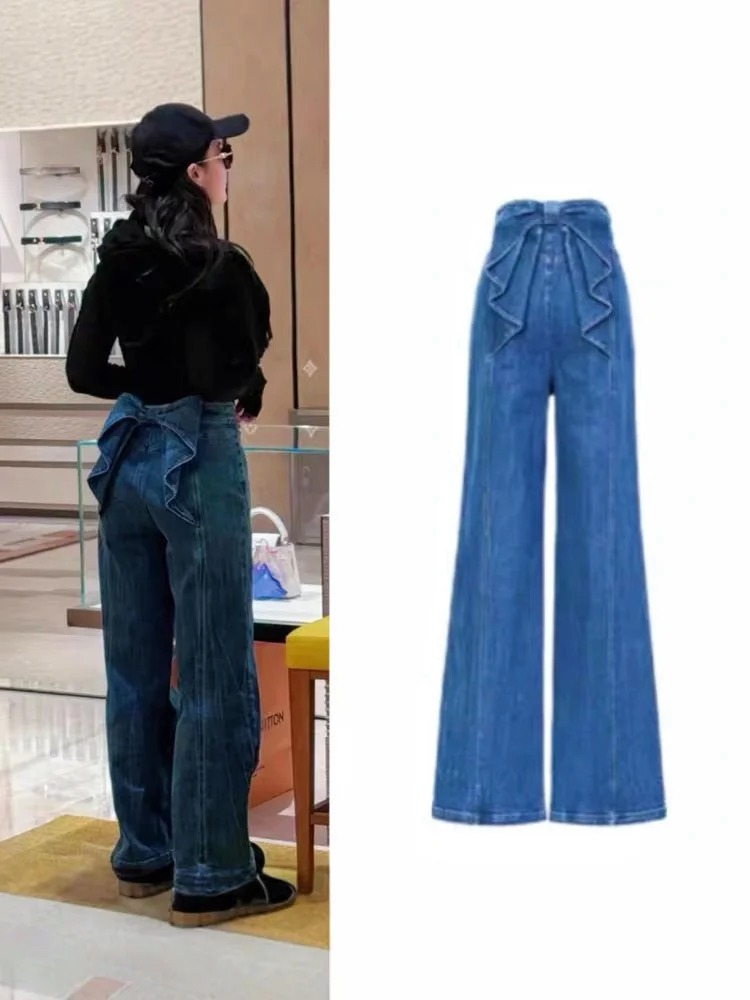 NO:327641,[Love] New [Love]!  Latest BOW 25NEW bow jeans. Size SML., jeans,alexander wang19860909[爱心]新款[爱心]！最新BOW 25NEW 蝴蝶结牛仔裤.尺码SML.,,jeans,alexander wang,Women's clothing