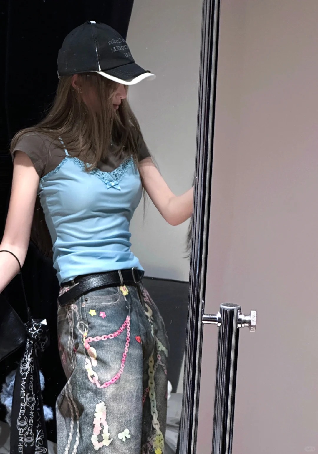 NO:332484,[Love] New [Love]!  Latest ACNE 25NEW Fake Two-piece Layered Sling T-shirt. Size SML..,,acne studios,tees,t-shirt,alexander wang19860909[爱心]新款[爱心]！最新ACNE 25NEW 假两件叠穿吊带T恤.尺码SML..,,acne studios,tees，t-shirt,alexander wang,Women's clothing