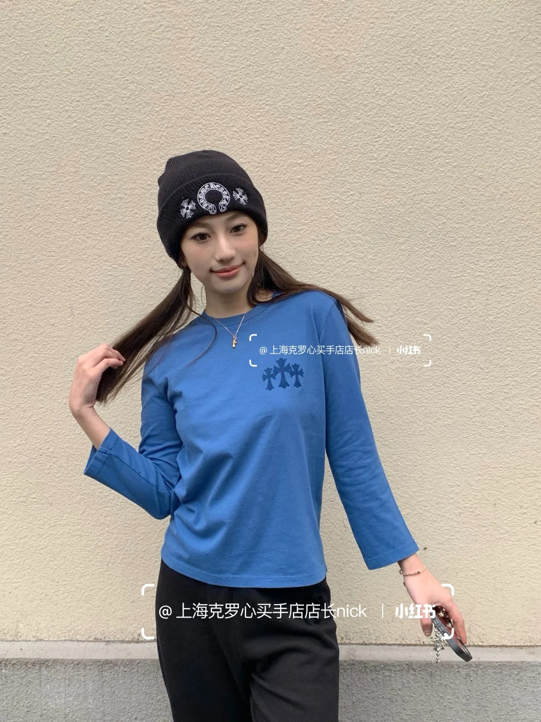 NO:333145,[Love] New [Love]!  Latest CH 25NEW flocked printed long-sleeved T-shirt. Color blue, gray, black. Size SML..., tees, t-shirt, alexander wang19860909[爱心]新款[爱心]！最新CH 25NEW 植绒印花长袖T恤.颜色蓝、灰、黑.尺码SML..,,tees，t-shirt,alexander wang,Women's clothing
