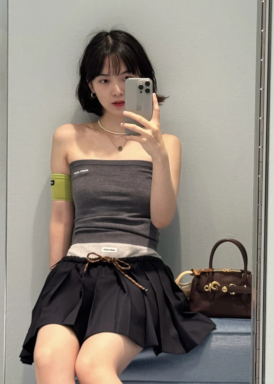 NO:334033,[Love] New [Love]!  Latest MIU 25NEW Knitted Strap Top. Size SML..,,miumiu,alexander wang19860909[爱心]新款[爱心]！最新MIU 25NEW 针织抹胸上衣.尺码SML..,,miumiu,alexander wang,Women's clothing