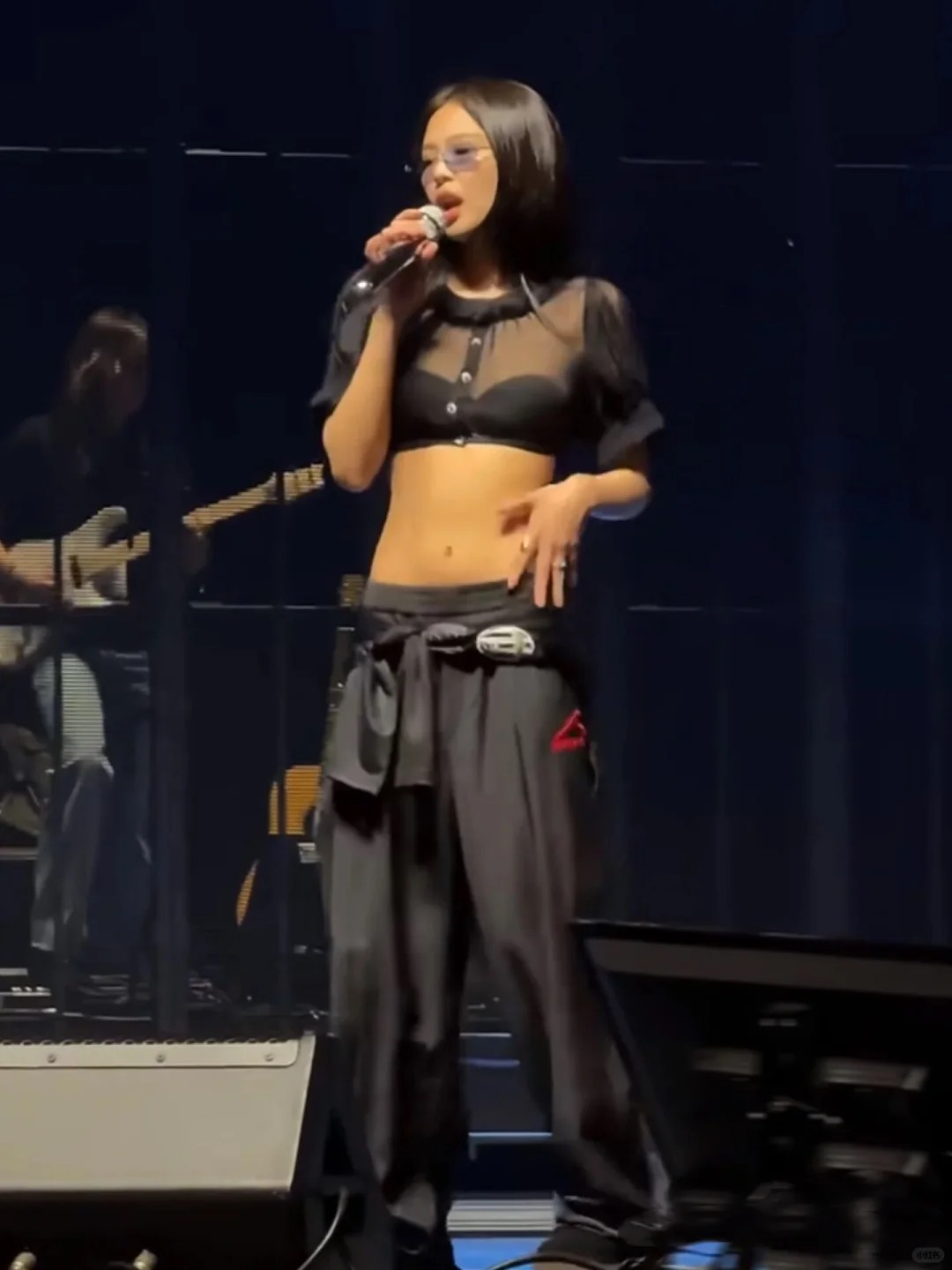 NO:413722,[Love] New [Love]!  Latest AW 25NEW Worn Wool Elastic Waist LOGO Embroidered Loose Edition Trousers (with Lining). Size SML..,,alexander wang19860909[爱心]新款[爱心]！最新AW 25NEW 精纺羊毛松紧腰LOGO刺绣宽松版西裤（带里衬）.尺码SML..,,alexander wang,Women's clothing