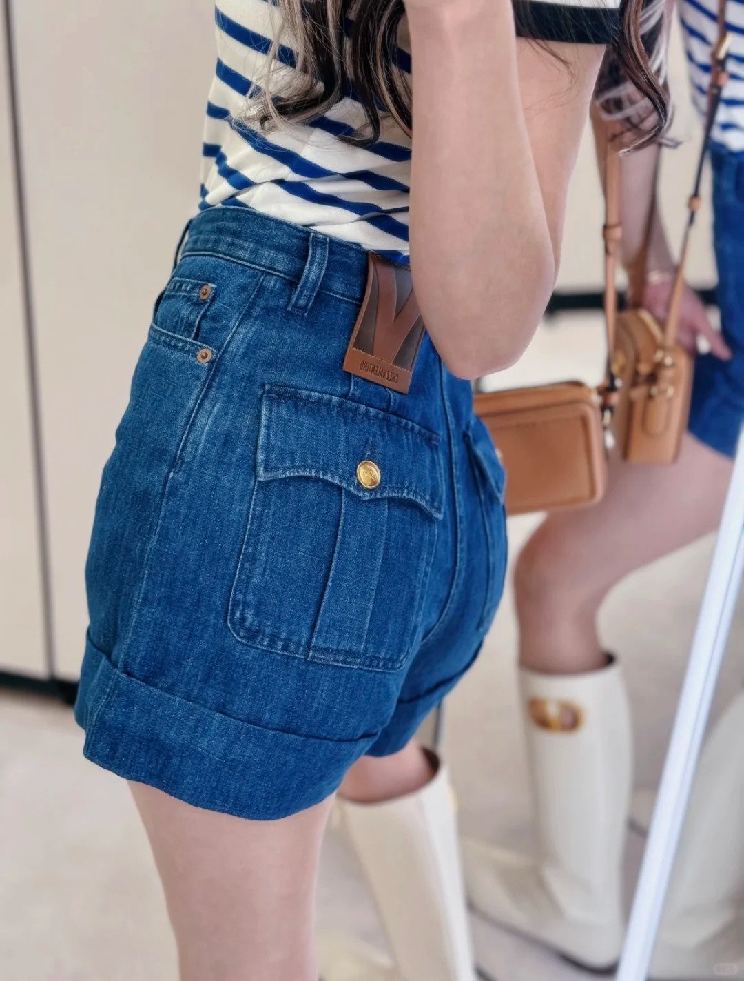 NO:418706,[Love] New [Love]!  Latest VA 25NEW Curled Working Pocket Denim Shorts. Size SML..., shorts,alexander wang19860909[爱心]新款[爱心]！最新VA 25NEW 卷边工装口袋牛仔短裤.尺码SML..,,shorts,alexander wang,Women's clothing