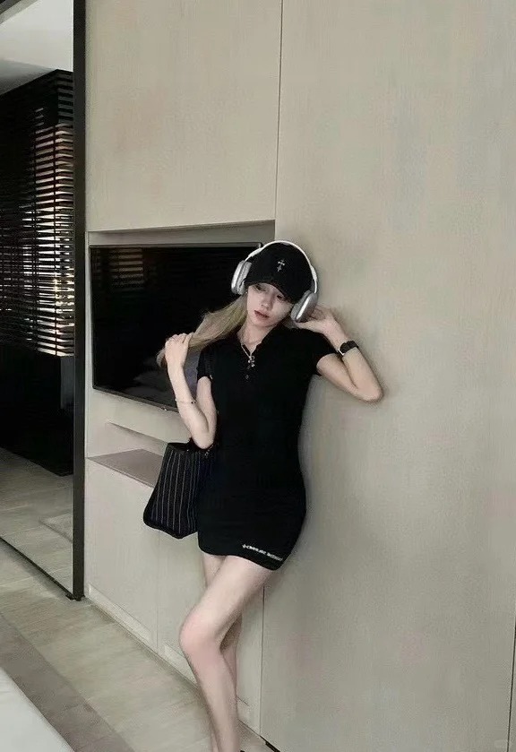 Chrome Hearts Embroidered Logo Knit Polo Dress - CH 25NEW - S M L 3 o 1isb9t11ubc91mlli0i15q21b7jl