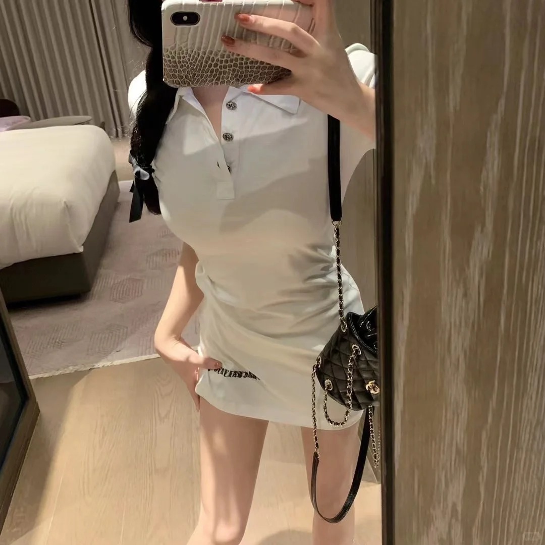Chrome Hearts Embroidered Logo Knit Polo Dress - CH 25NEW - S M L 8 o 1isb9t120nq01ofqq3t1eu8rtsq