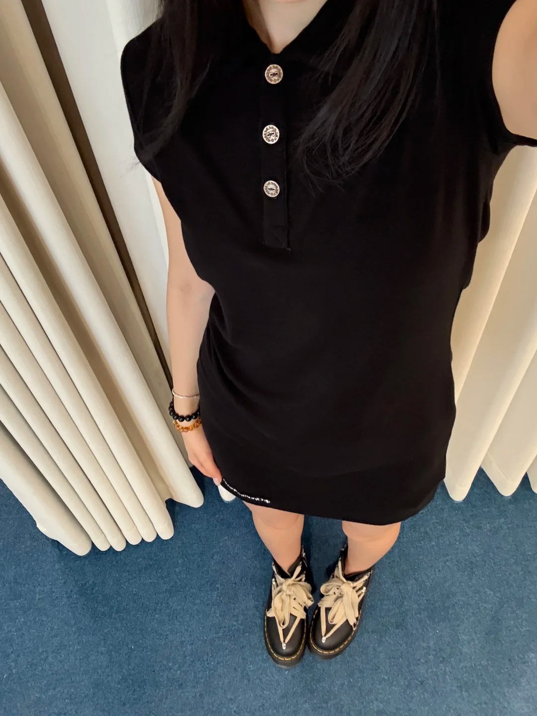 Chrome Hearts Embroidered Logo Knit Polo Dress - CH 25NEW - S M L 4 o 1isb9t120s491krn1km8uqr18iim
