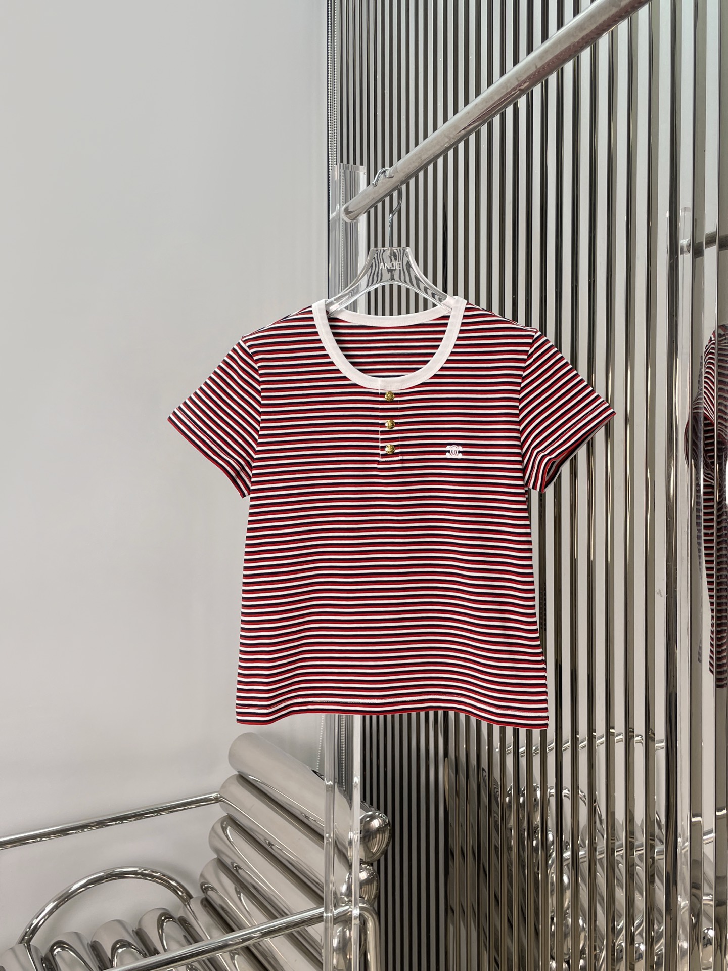NO:420741,[Love] New [Love]!  Latest CE 25NEW round neck contrast striped short-sleeved T-shirt. Size SML., T-shirt,tees, t-shirt,alexander wang19860909[爱心]新款[爱心]！最新CE 25NEW 圆领撞色条纹短袖T恤.尺码SML.,,T-shirt,tees，t-shirt,alexander wang,Women's clothing