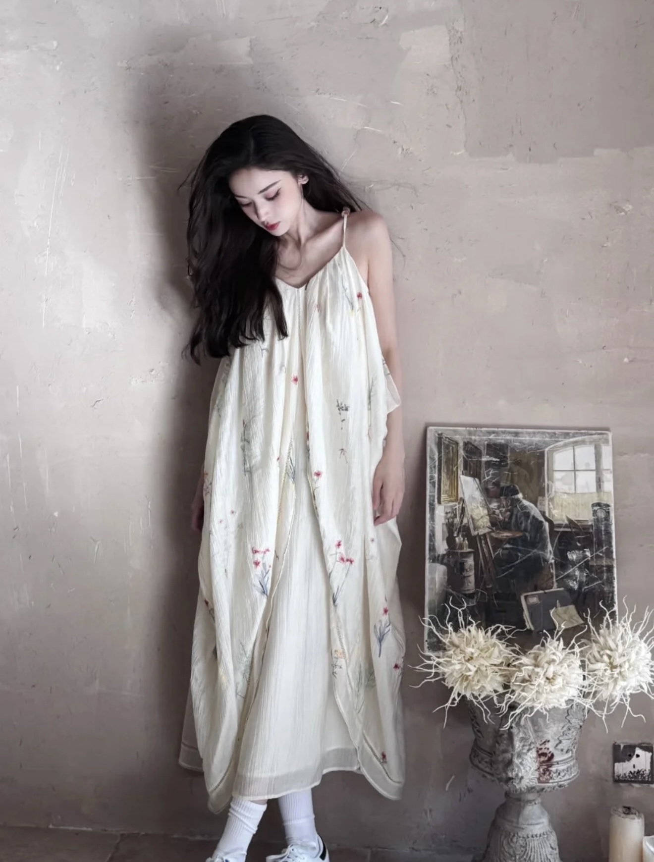 NO:429572,[Love] New [Love]!  Latest 25NEW plant style embroidered Chinese dress. Size SML..., skirts, alexander wang19860909[爱心]新款[爱心]！最新 25NEW 植物风刺绣中式连衣裙.尺码SML..,,skirts,alexander wang,Women's clothing