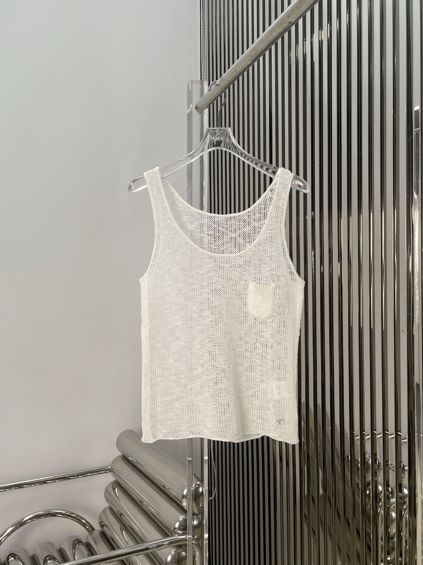 NO:432538,[Love] New [Love]!  Latest CH 25NEW Pocket Sling Knitted Vest. Size SML..,,alexander wang19860909[爱心]新款[爱心]！最新CH 25NEW 口袋吊带针织背心.尺码SML..,,alexander wang,Women's clothing