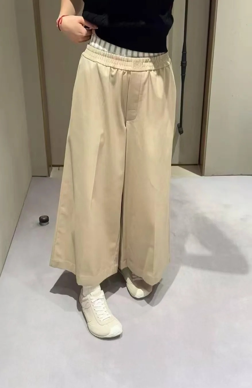 NO:432567,[Love] New [Love]!  Latest LOE 25NEW double waist 7-point wide-leg casual pants. Size SML..., loewe, alexander wang19860909[爱心]新款[爱心]！最新LOE 25NEW 双腰头七分阔腿休闲裤.尺码SML..,,loewe,alexander wang,Women's clothing