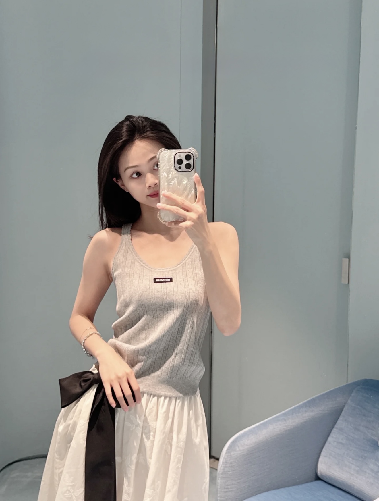 NO:433889,[Love] New [Love]!  Latest MIU 25NEW hollow knitted suspender vest. Size SML..., miumiu,alexander wang19860909[爱心]新款[爱心]！最新MIU 25NEW 镂空针织吊带背心.尺码SML..,,miumiu,alexander wang,Women's clothing