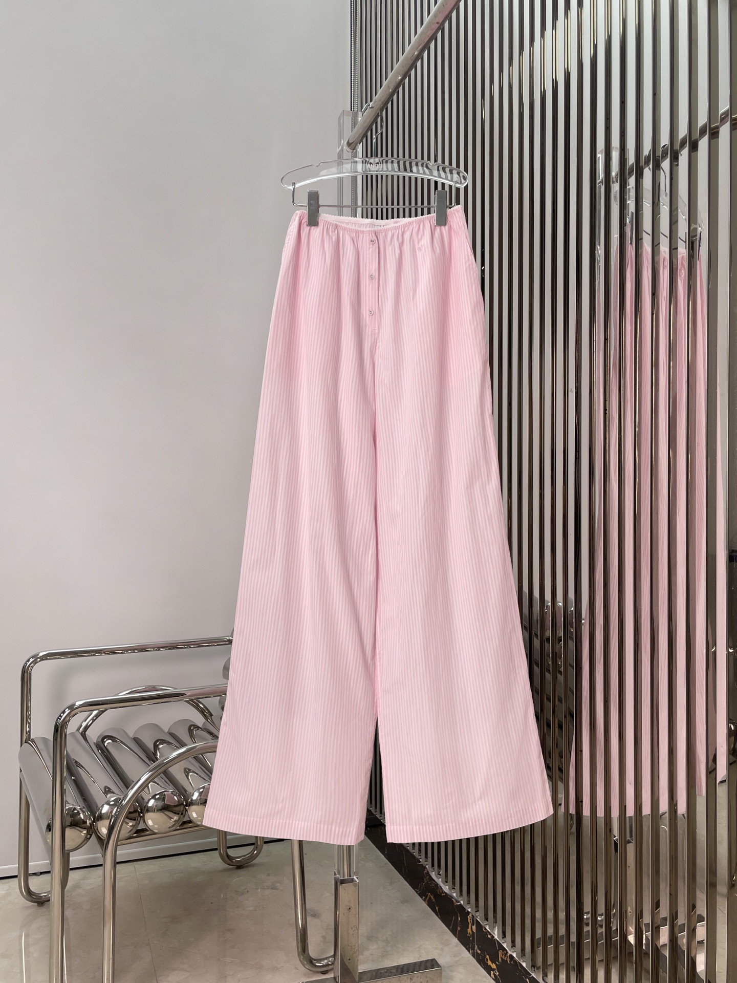 NO:434232,[Love] New [Love]!  Latest SKIMS 25NEW Limited Series Striped Shirt + Trousers. Size SML. Pants, Shirts, Alexander Wang19860909[爱心]新款[爱心]！最新SKIMS 25NEW 限定系列条纹衬衫+长裤.尺码SML.裤子,,shirts,alexander wang,Women's clothing