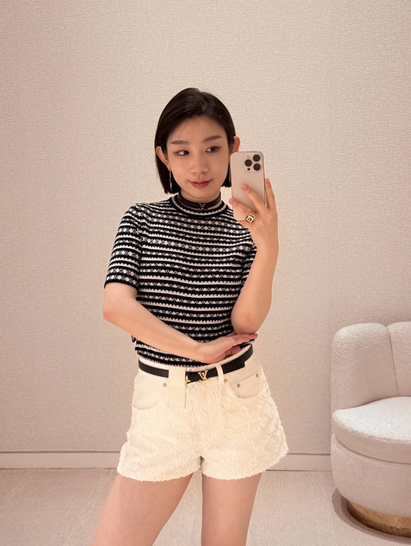 NO:435186,[Love] New [Love]!  Latest L 25NEW Presbyterian jacquard short knit top. Size SML., alexander wang19860909[爱心]新款[爱心]！最新L 25NEW 老花提花短款针织上衣.尺码SML.,,alexander wang,Women's clothing