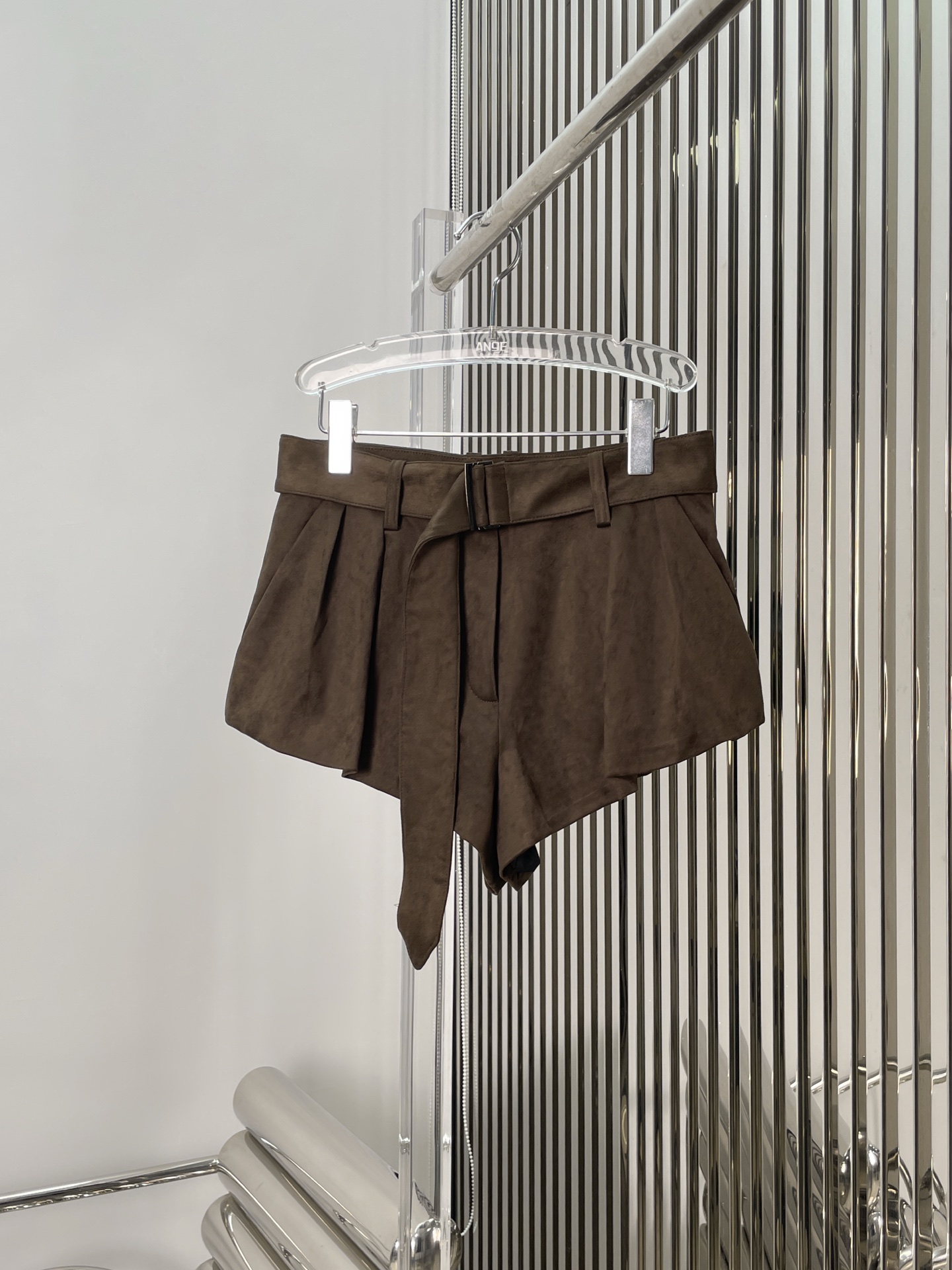 NO:445361,[Love] New [Love]!  Latest MA 25NEW Suede Horde Neck Vest + Belt Shorts. Size SML.. Shorts.,,shorts,chamois leather,alexander wang19860909[爱心]新款[爱心]！最新MA 25NEW 麂皮绒挂脖背心+腰带短裤.尺码SML..短裤 .,,shorts,chamois leather,alexander wang,Women's clothing