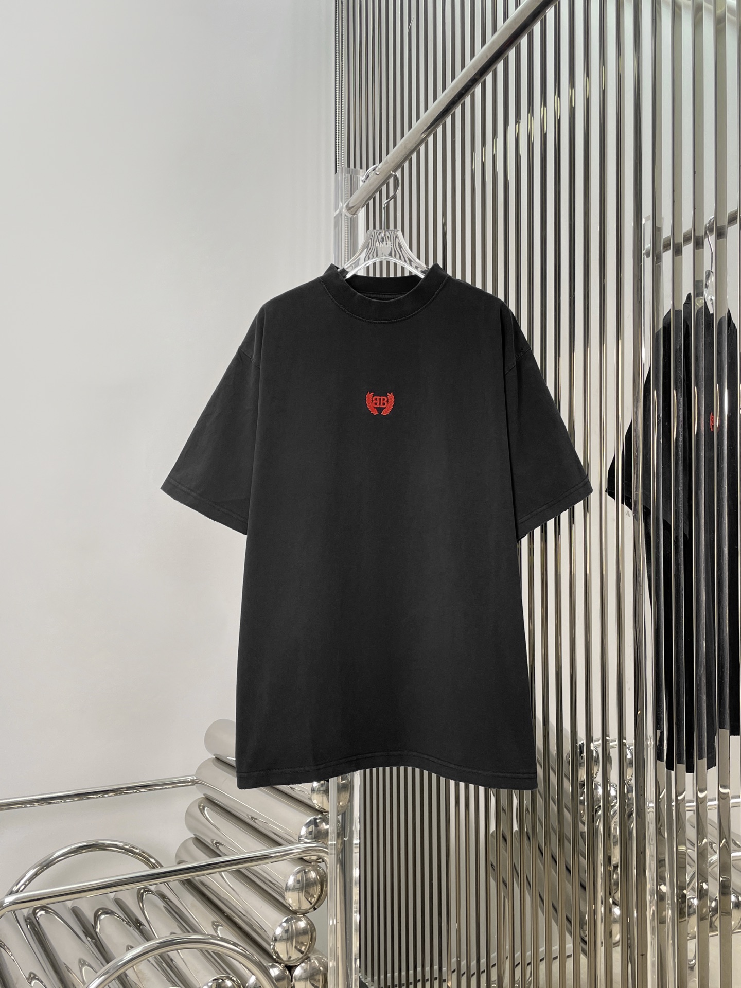 NO:451786,[Love] New [Love]!  Latest BA 25NEW Wheat Ear Edge Embroidered Double B Washing Aged T-shirt. Size SML.., tees, t-shirt, alexander wang19860909[爱心]新款[爱心]！最新BA 25NEW 麦穗刺绣双B洗水做旧T恤.尺码SML..,,tees，t-shirt,alexander wang,Women's clothing