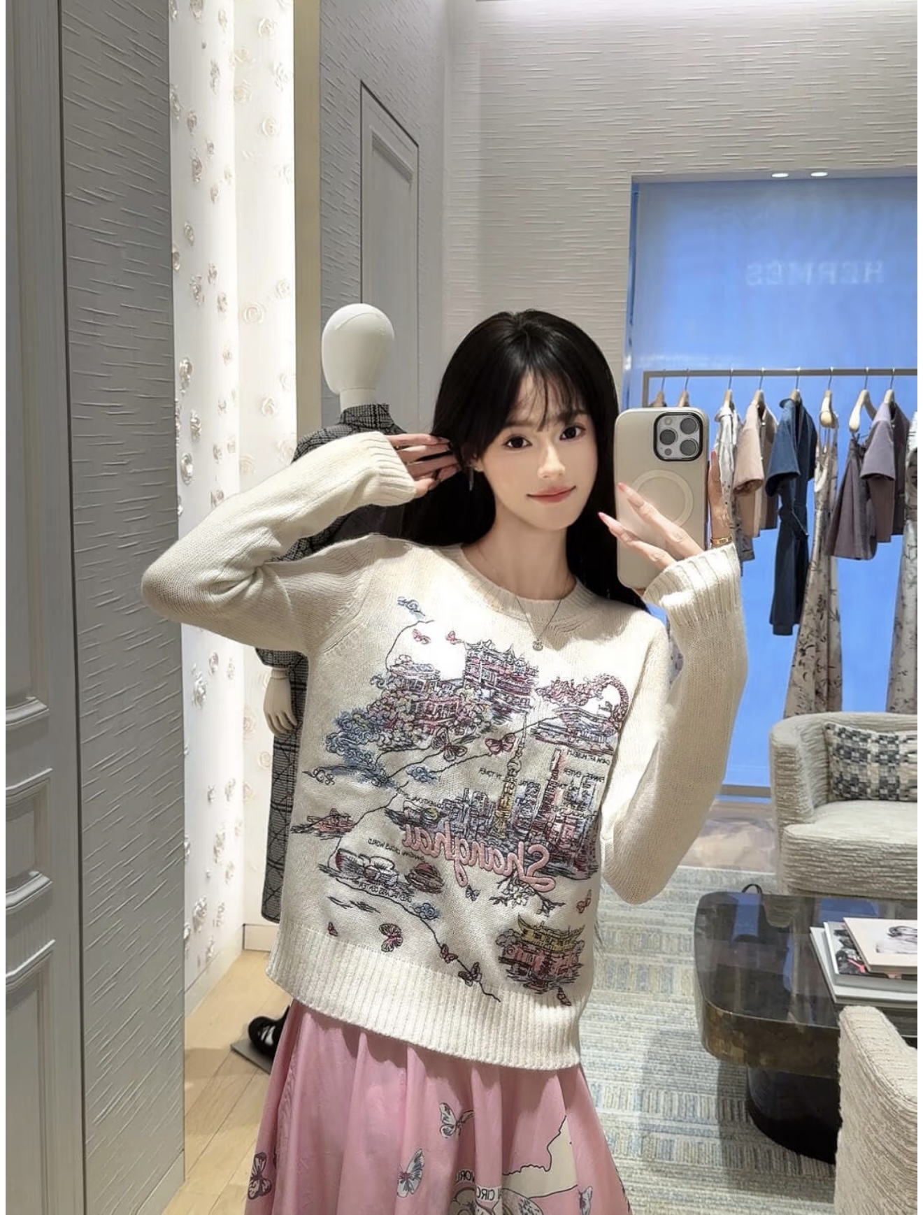 NO:453906,[Love] New [Love]!  Latest D 25NEW Shanghai Limited Embroidery Knitted Top. Size SML. .,,alexander wang19860909[爱心]新款[爱心]！最新D 25NEW 上海限定刺绣针织上衣.尺码SML. .,,alexander wang,Women's clothing